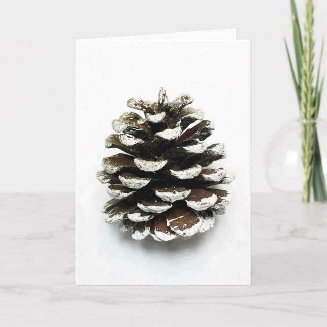 Cartão De Festividades Pine Cone (Frente)