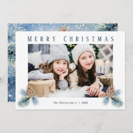 Cartão De Festividades Pine-Cones de inverno