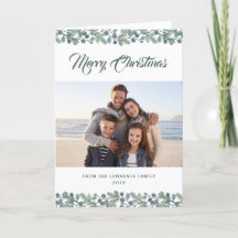 Pine Eucalyptus Foliage Feliz Foto de Natal