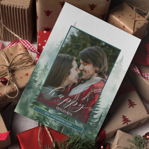 Cartão De Festividades Pine Forest Foto