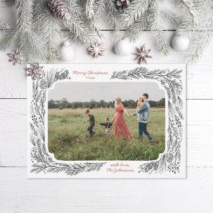 Cartão De Festividades Pine Frame PHoto