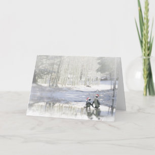 Cartão De Festividades Pinguim Fofo Felizes Festas!