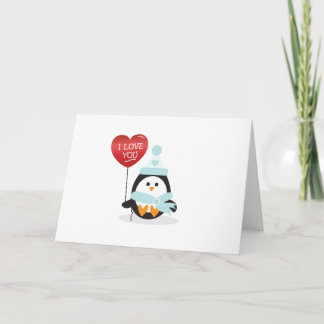 Cartão De Festividades Pinguim namorados!