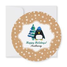 Pinguim Pequeno | Nome personalizado Natal