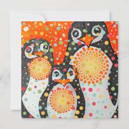 Cartão De Festividades Pinguins Fantásticos