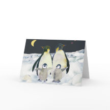 Pinguins imperadores na Antártida