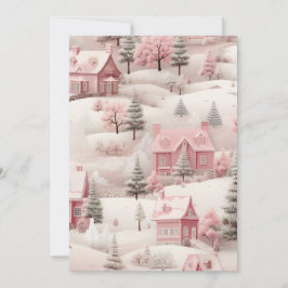 Cartão De Festividades Pink Christmas card