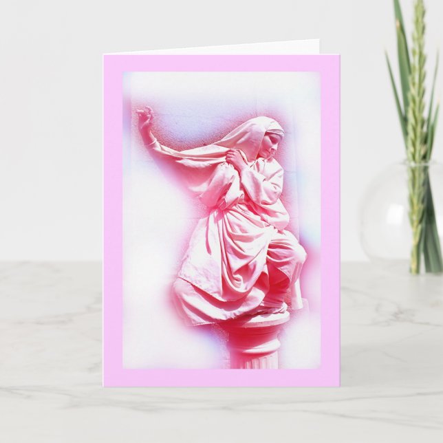 CARTÃO DE FESTIVIDADES PINK NUN (Frente)