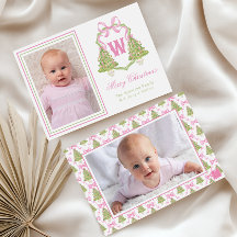 Pink Nutcracker Árvore de Natal Monograma