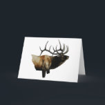 Cartão De Festividades Pintura dos alces de Bull em produtos<br><div class="desc">(produtos múltiplos selecionados) óleo pintado pela figura do duende de David Paul Bull</div>