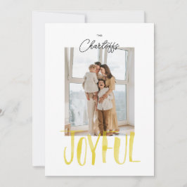 Cartão De Festividades Pintura em Aquarela com Pincel Letreiramento Flat