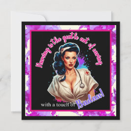 Cartão De Festividades Pinup_ Nurse Badass