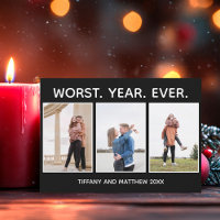 Pior Ano, Foto De Natal Engraçado Humor Escuro