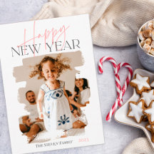 Pisca rosa do feliz ano novo moderno