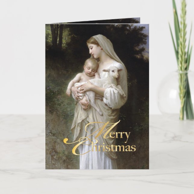 Cartão De Festividades PixDezinves L'inocence por pintura de Bougeureau (Frente)