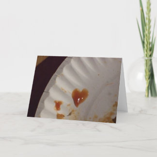 Cartão De Festividades Placa cardíaca do Ketchup