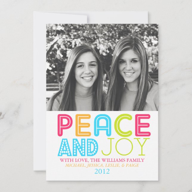 Cartão De Festividades Placa Cevron pacífica (Frente)