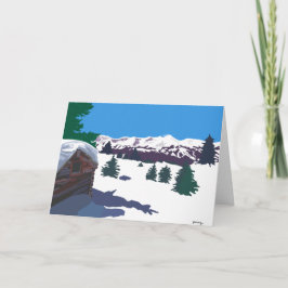 Cartão De Festividades Placa de cabo de diário de inverno