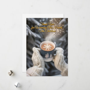 Cartão De Festividades Placa de Cena de Inverno Elegante