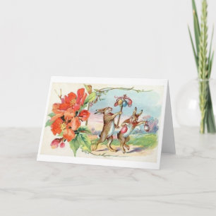 Cartão De Festividades Placa de decoração de Páscoas de vinheta