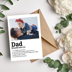 Cartão De Festividades Placa de definição de pai