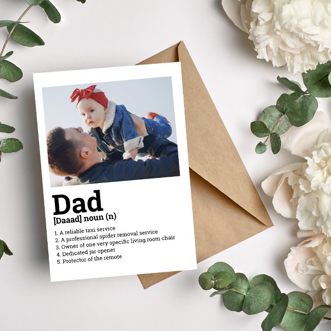 Cartão De Festividades Placa de definição de pai (Criador carregado)