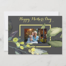 Cartão De Festividades Placa de Dia de as mães de Foto Floral do Branch O
