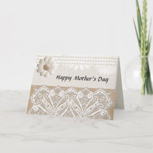 Cartão De Festividades Placa de Dia de as mães Elegante