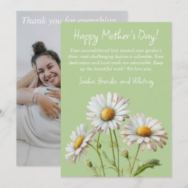 Cartão De Festividades Placa de Dia de as mães Feliz para Disies Verdes P