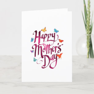 Cartão De Festividades Placa de Dia de as mães Personalizada - Borboleta