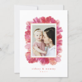 Cartão De Festividades Placa de Dia de as mães Plano de Quadro Floral Pre