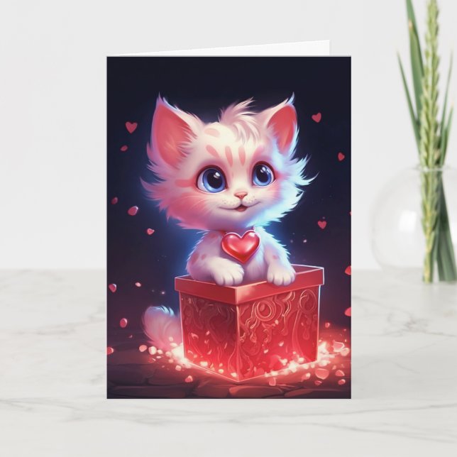 Cartão De Festividades Placa de dia de os namorados (Frente)