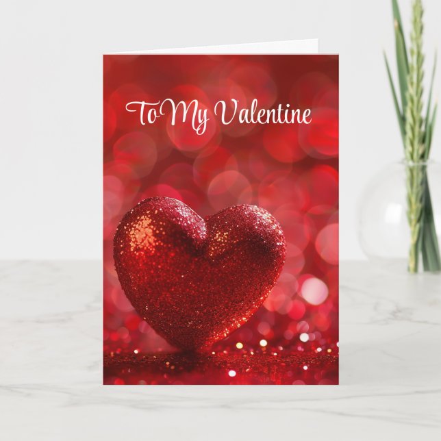 Cartão De Festividades Placa de dia de os namorados (Frente)