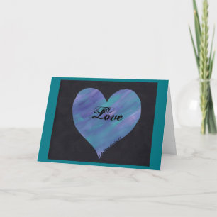 Cartão De Festividades Placa de Dia de os namorados 5 x 7 Blue/Pink/Purpl