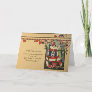 Cartão De Festividades Placa de Dia de os namorados Art Deco