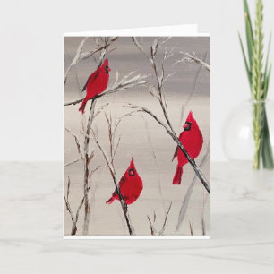 Cartão De Festividades Placa de dia de os namorados com Cardinals