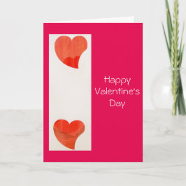 Cartão De Festividades Placa de Dia de os namorados de Corações Danifican