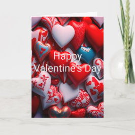 Cartão De Festividades Placa de Dia de os namorados de Corações Docentes