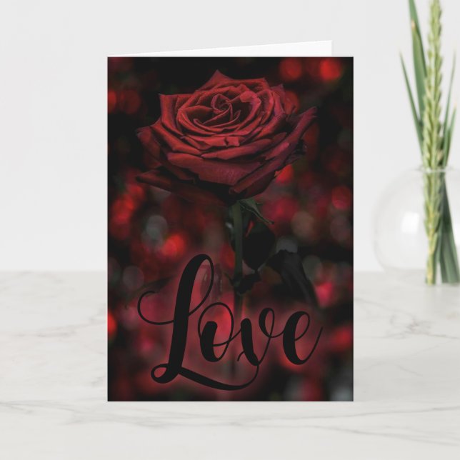 Cartão De Festividades Placa de Dia de os namorados Gótica (Frente)