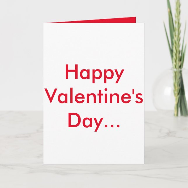 Cartão De Festividades Placa de Dia de os namorados Humorístico (Frente)