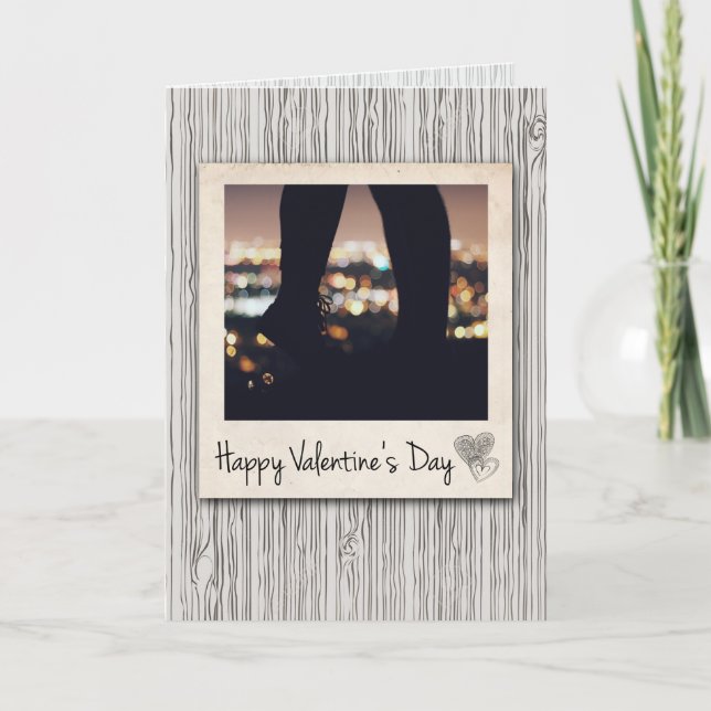 Cartão De Festividades Placa de Dia de os namorados Personalizada (Frente)