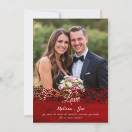 Cartão De Festividades Placa de Dia de os namorados Personalizada Docente