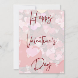 Cartão De Festividades Placa de Dia de os namorados Simples Corações Boni