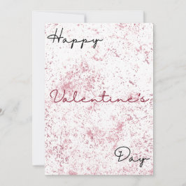 Cartão De Festividades Placa De Dia de os namorados Simples, Negra E Verm