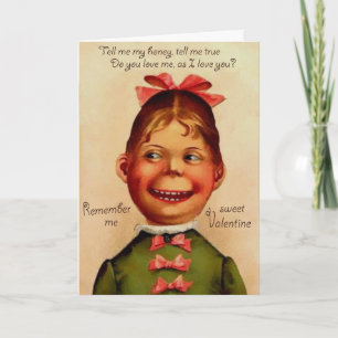 Cartão De Festividades Placa de Dia de os namorados Vintage Victorian