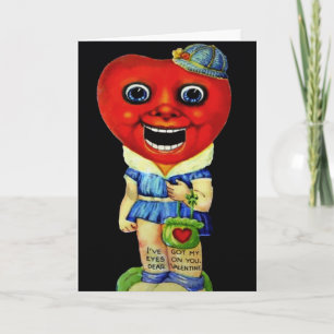 Cartão De Festividades Placa de Dia de os namorados Vintage Victorian