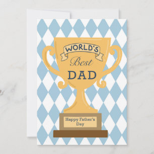 Cartão De Festividades Placa de Dia de os pais feliz para o melhor Pai do