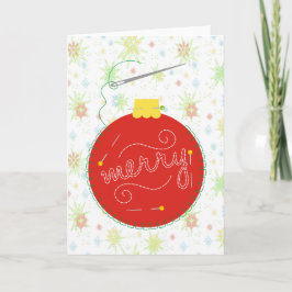 Cartão De Festividades placa de Enfeites de natal do thread de agulha de 