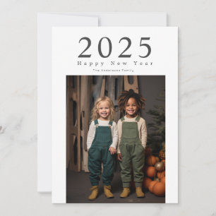 Cartão De Festividades placa de feliz ano novo mínima simples