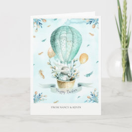 Cartão De Festividades Placa de Felz pascoa para Pernalonga e Flores de P